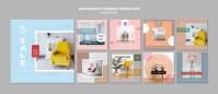 طرح لایه باز پست تبلیغاتی اینستاگرام ، تجاری و فروشگاهی